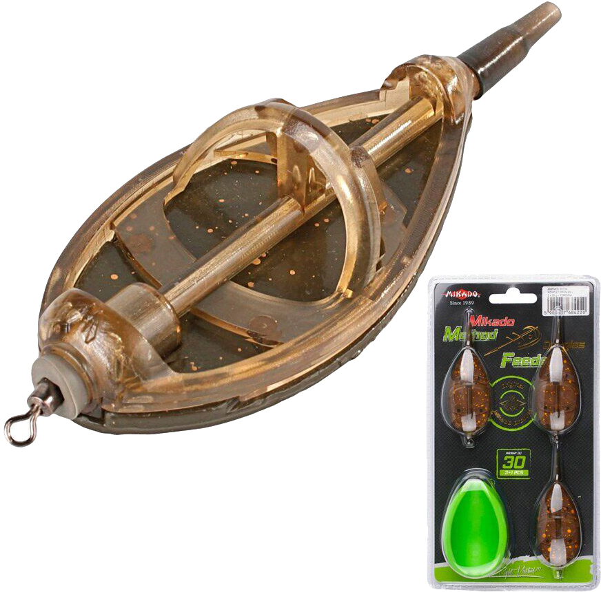 

Набор кормушек Mikado Method-Feeder Douglas Set L 3+1 с формой для наполнения 3x60 г (AMFN03L-SET60)