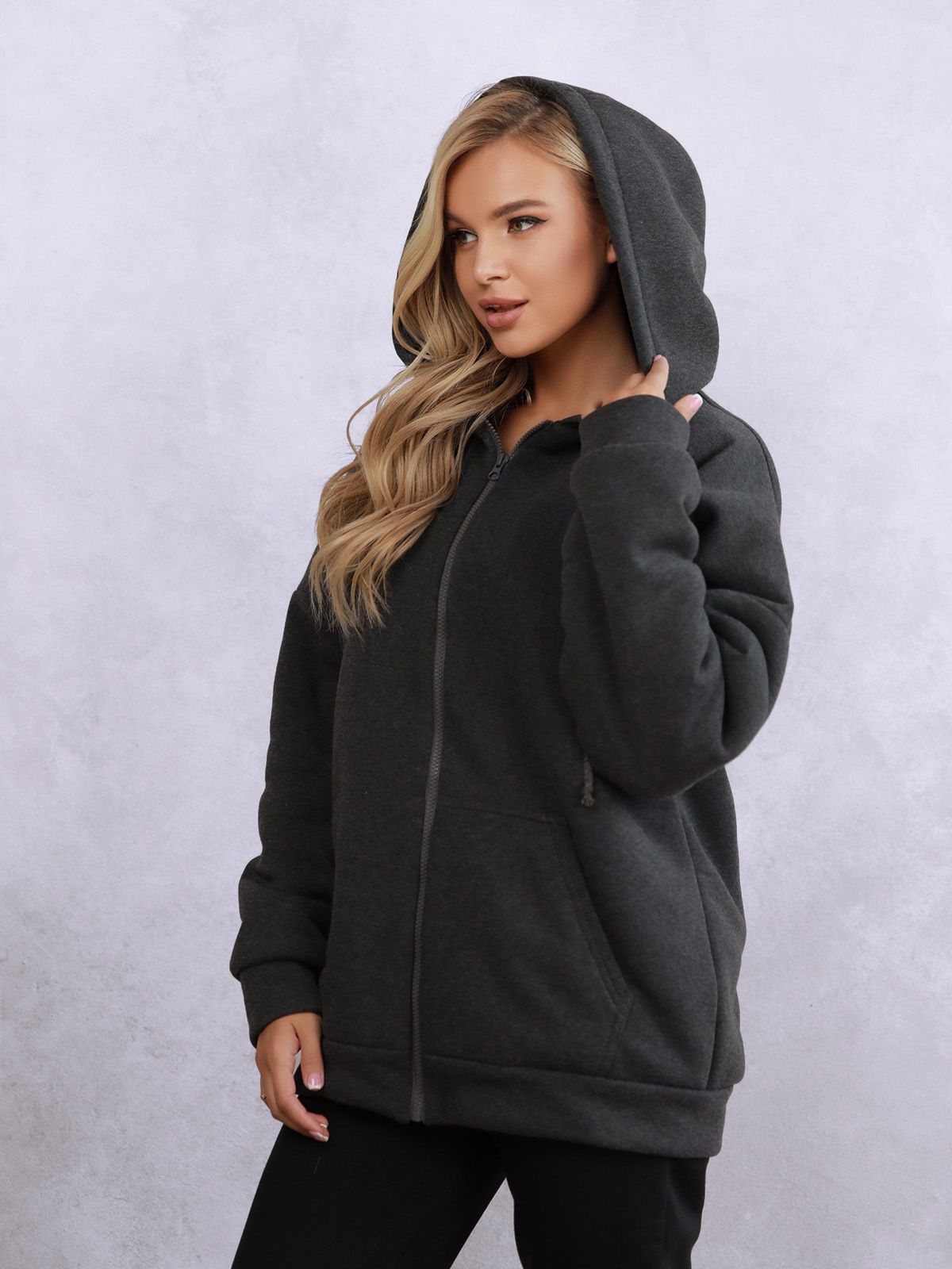 

Толстовка ISSA PLUS SA-72 L/XL Темно-серая