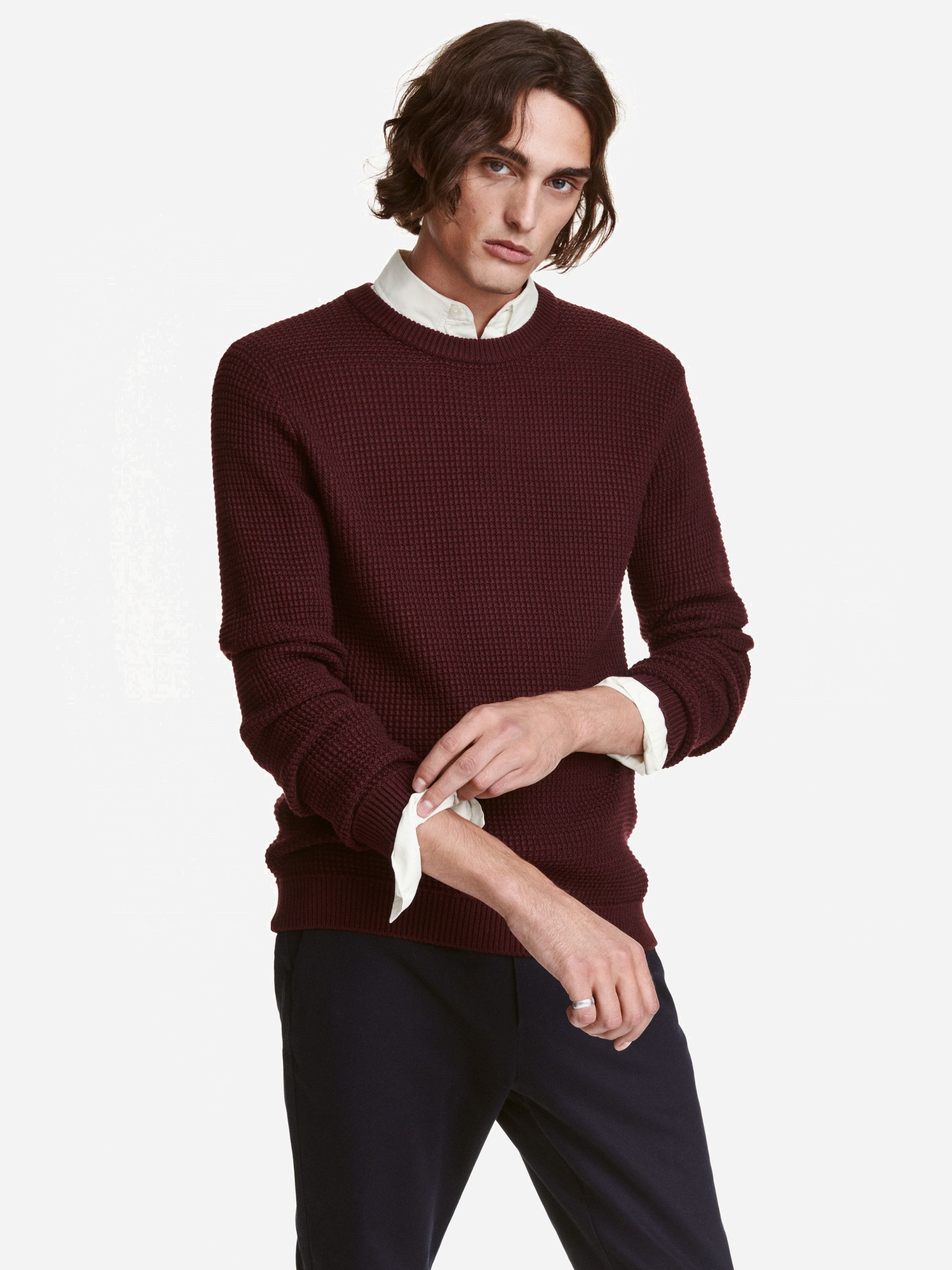 

Джемпер H&M 3023114 L Бордовый