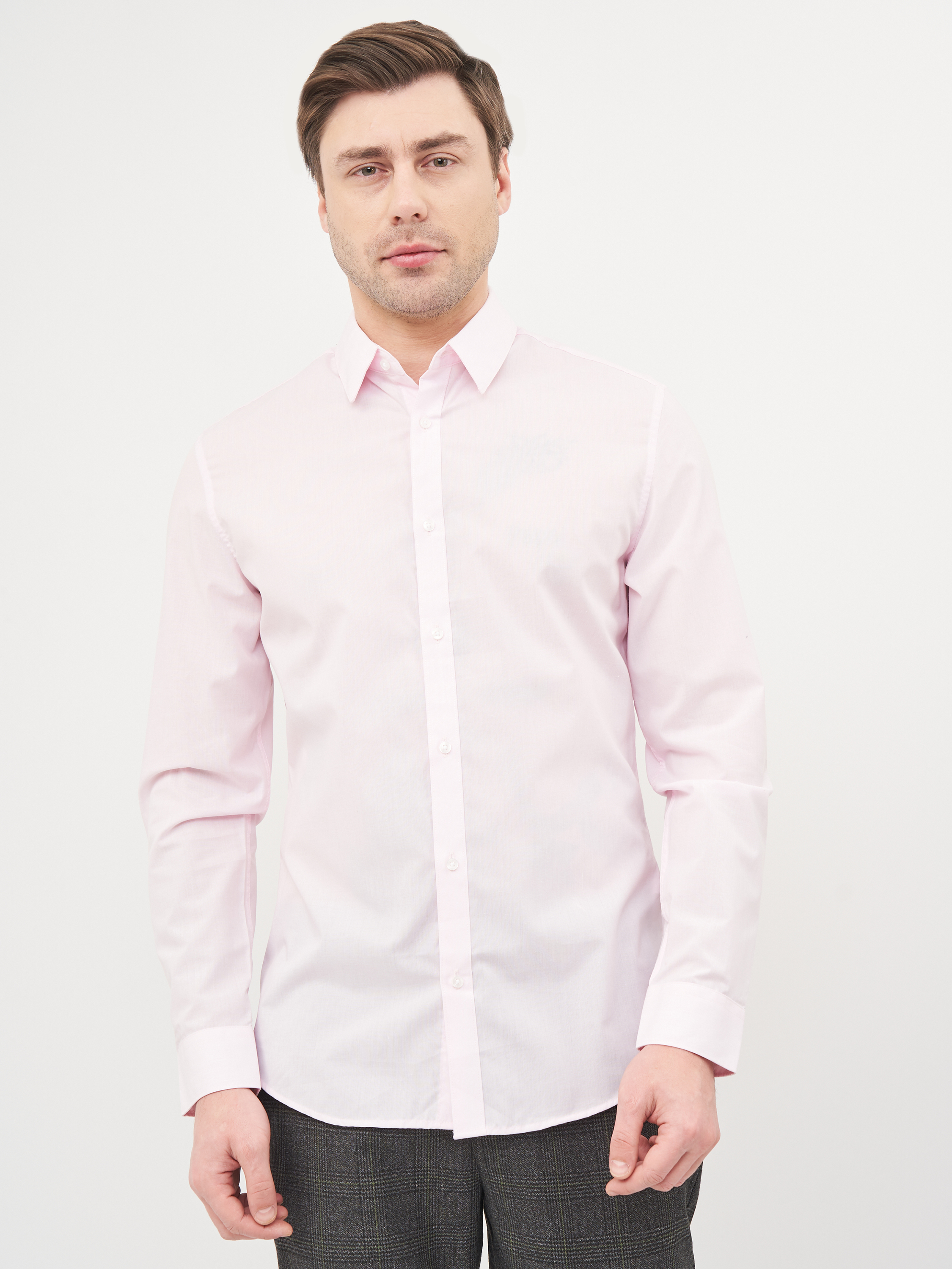 

Рубашка H&M 4533055 M Светло-розовая