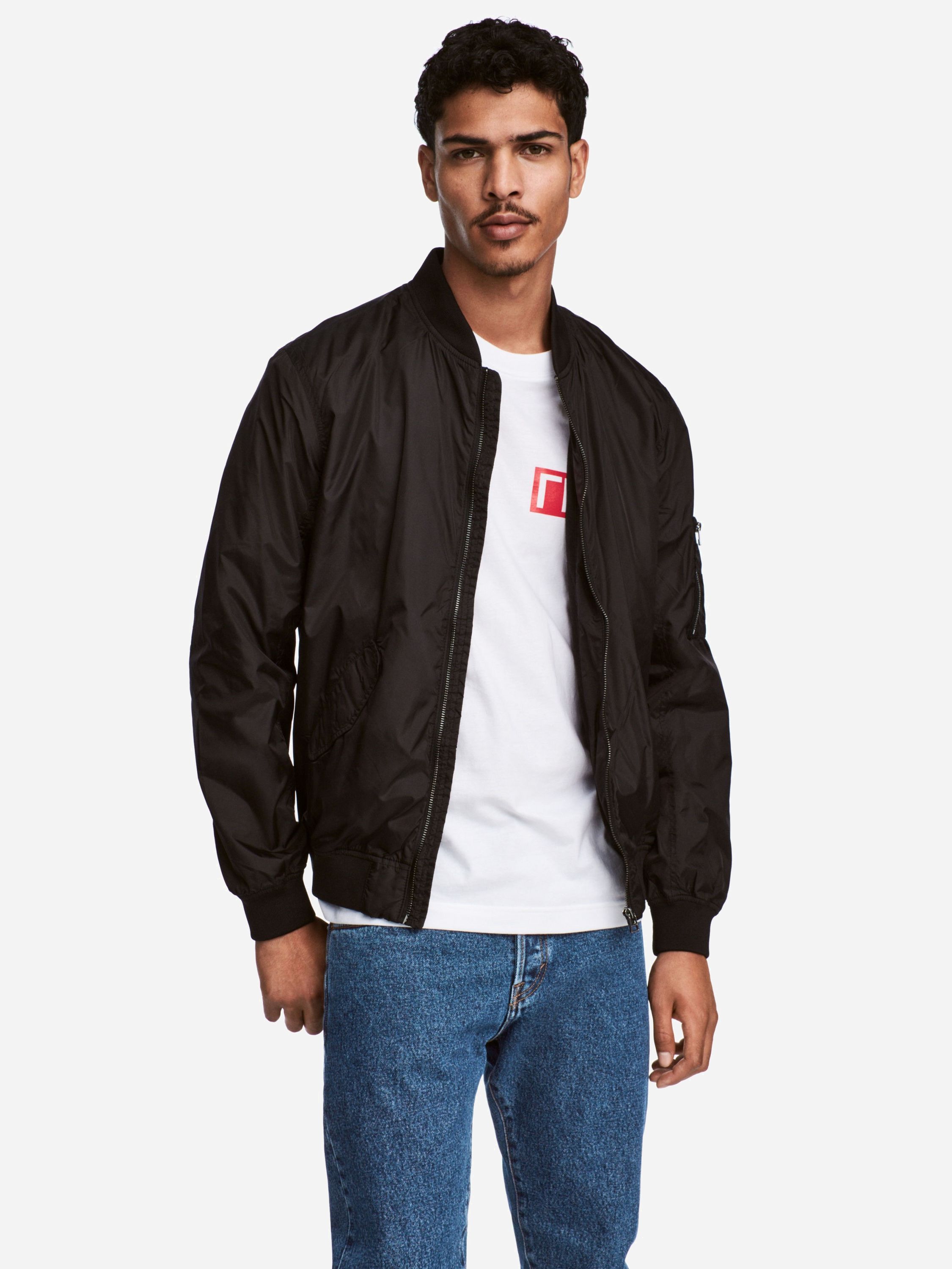 

Бомбер H&M 4976376 XS Черный