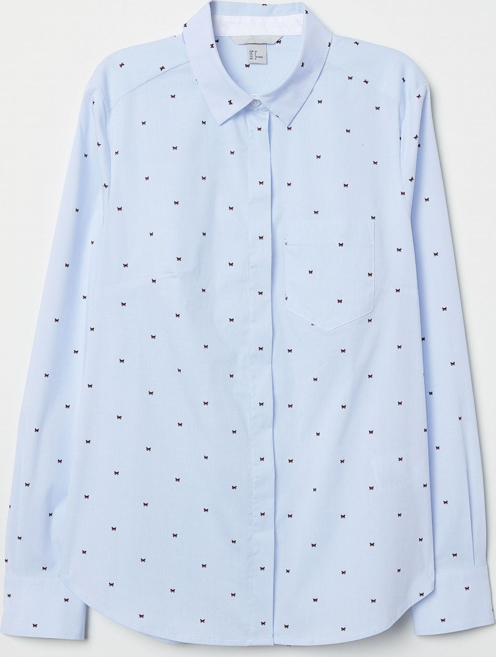 

Рубашка H&M 507910 38 Голубая