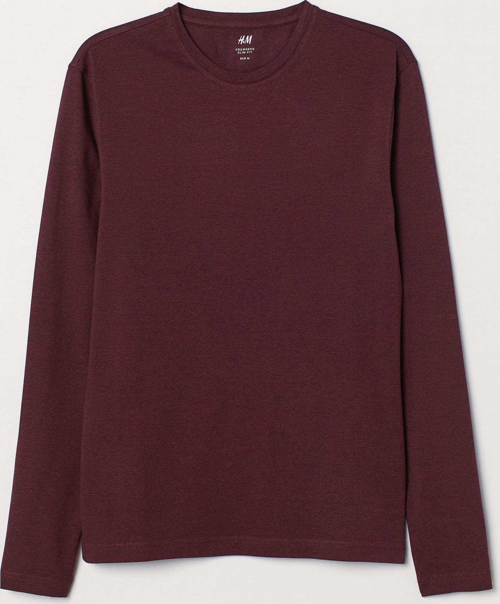

Лонгслив H&M 5699849 S Бордовый