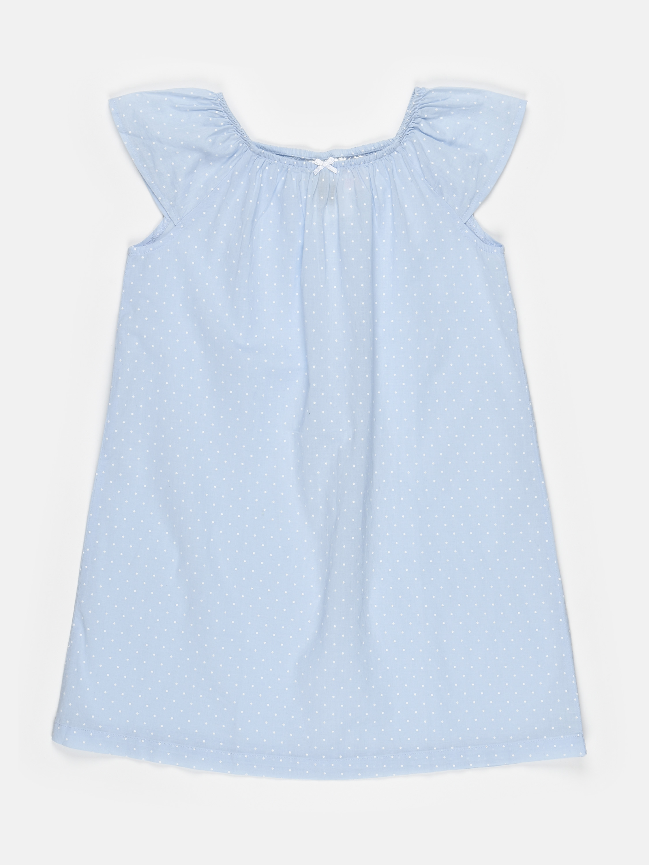 

Рубашка H&M 311-8265921 110-116 см Голубой горох