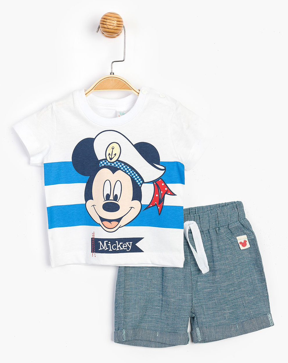 

Костюм (футболка + шорты) Disney Mickey Mouse MC15452 80-86 см Разноцветный