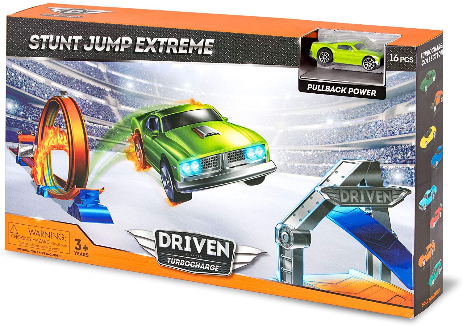 

Игровой набор Driven Turbocharge Stunt Jump Extreme 16 элементов (WH1112Z)