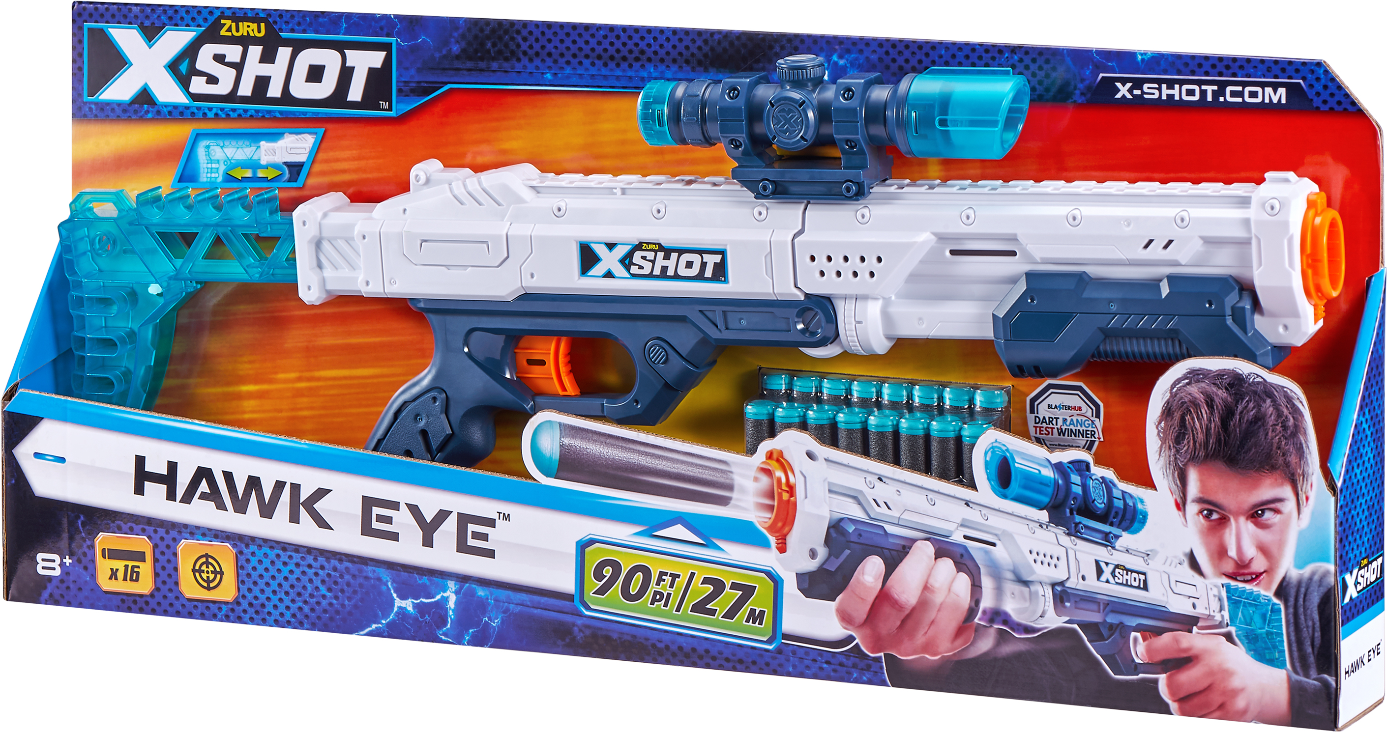 

Скорострельный бластер Zuru X-Shot Excel Hawk Eye (193052021397)