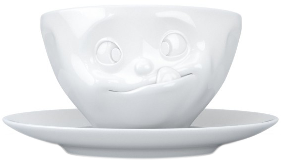 

Чашка с блюдцем для кофе Tassen Вкуснятина 200 мл (TASS14601/TA)