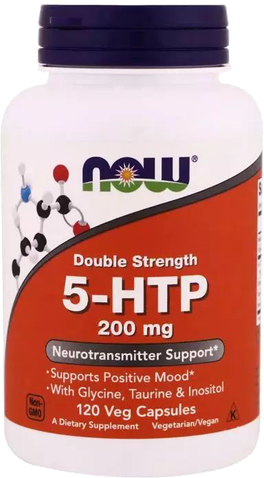 

Аминокислота Now Foods 5-HTP (Гидрокситриптофан) Двойная Сила 200 мг 120 капсул (733739001115)