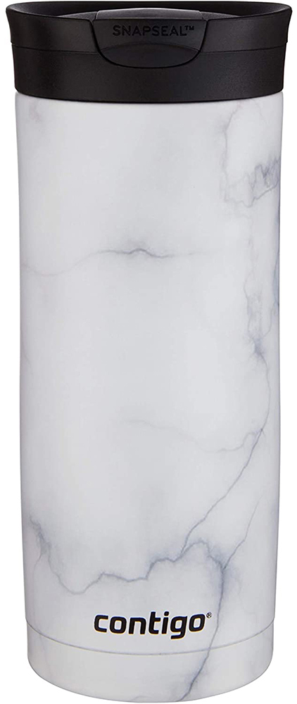 Акция на Термокружка Contigo Huron Couture Snapseal 473 мл White Marble (2081950-1) от Rozetka UA