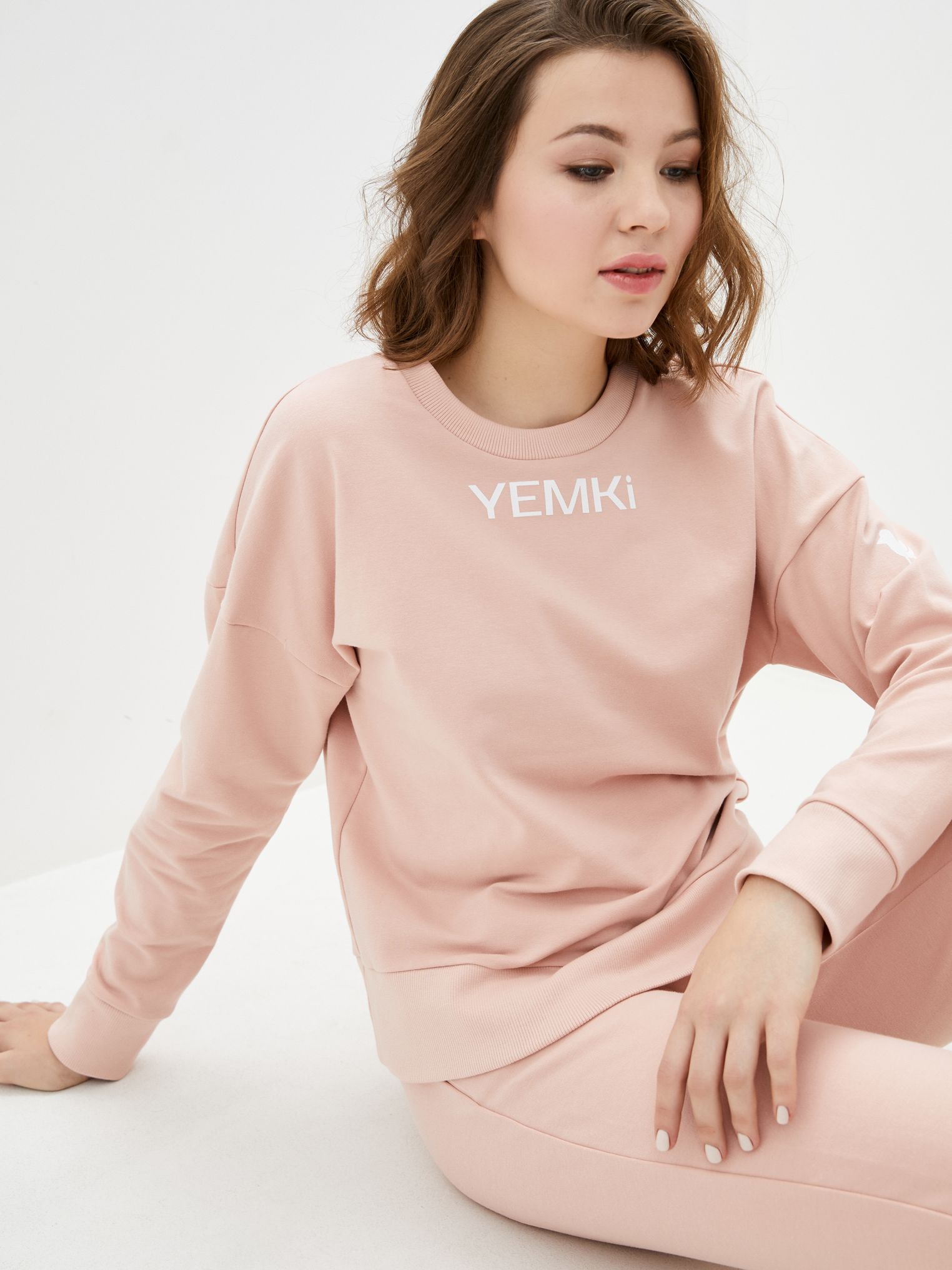 

Свитшот YEMKI SW001  (44) Бежевый с розовым, Свитшот YEMKI SW001 S (44) Бежевый с розовым