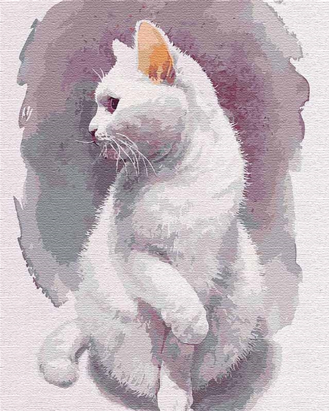 

Картина для рисования по номерам Идейка Хрупкий кот 40x50 см (в обложке) (КНО4181)