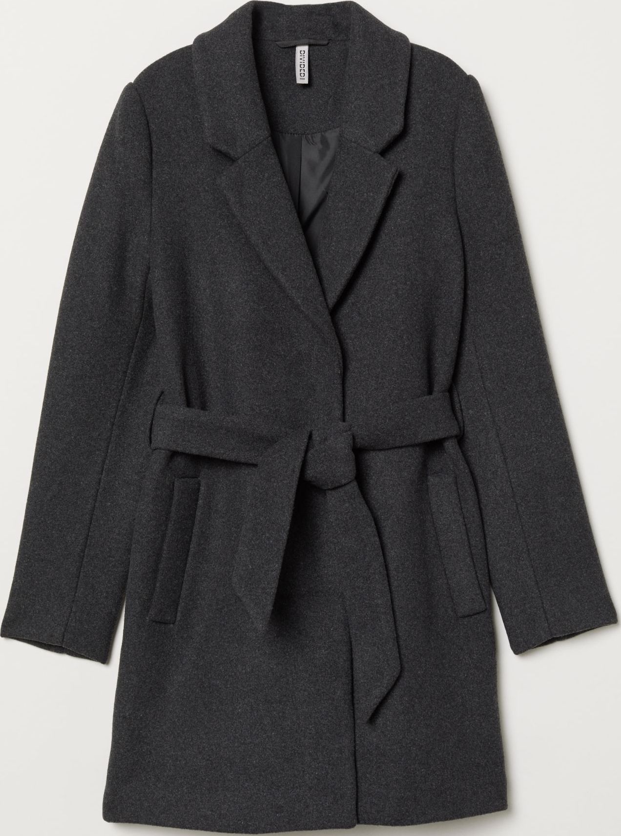 

Пальто H&M 6146220  Темно-серое, Пальто H&M 6146220 50 Темно-серое