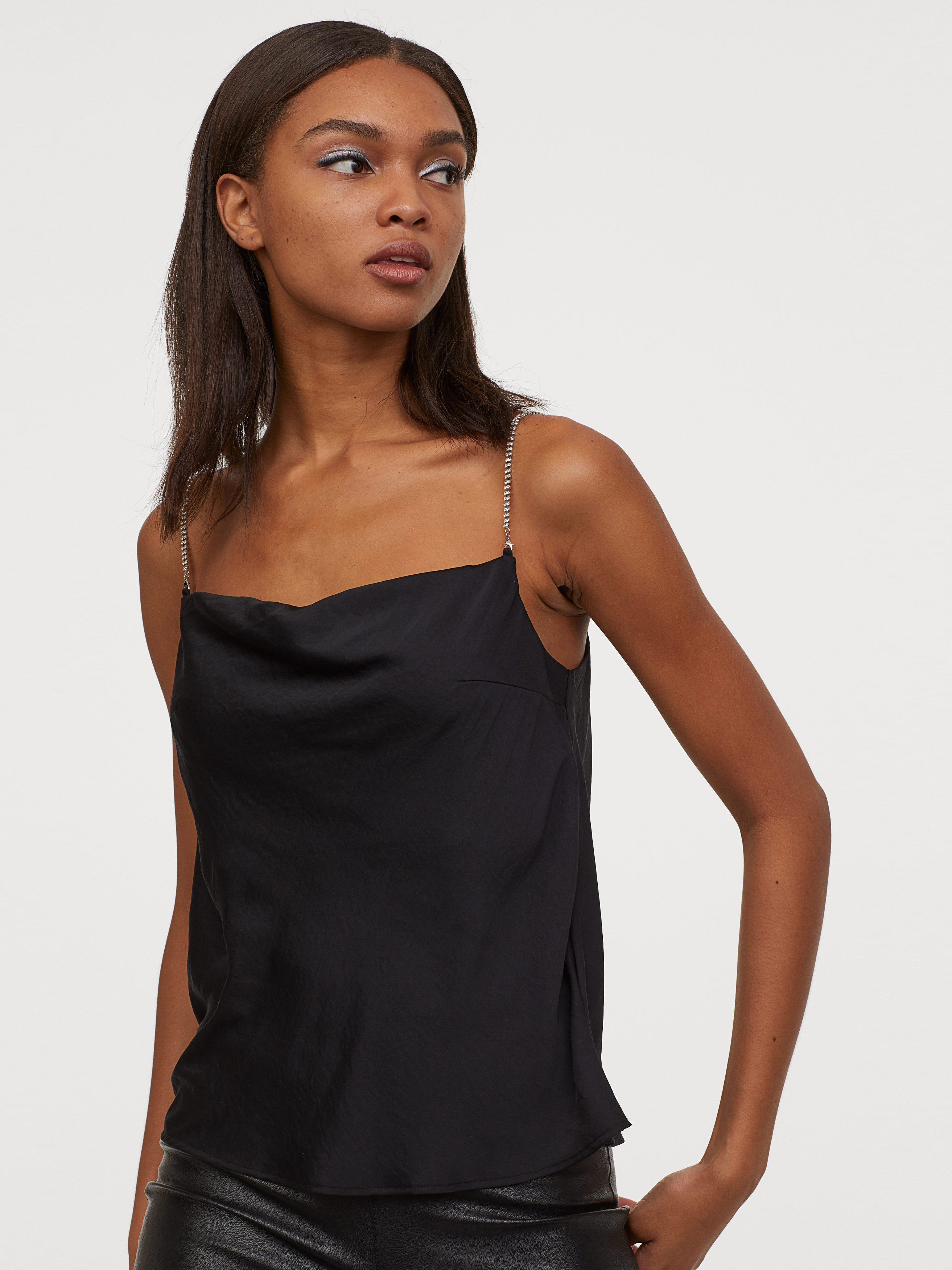 

Топ H&M 0825801-0 36 Черный