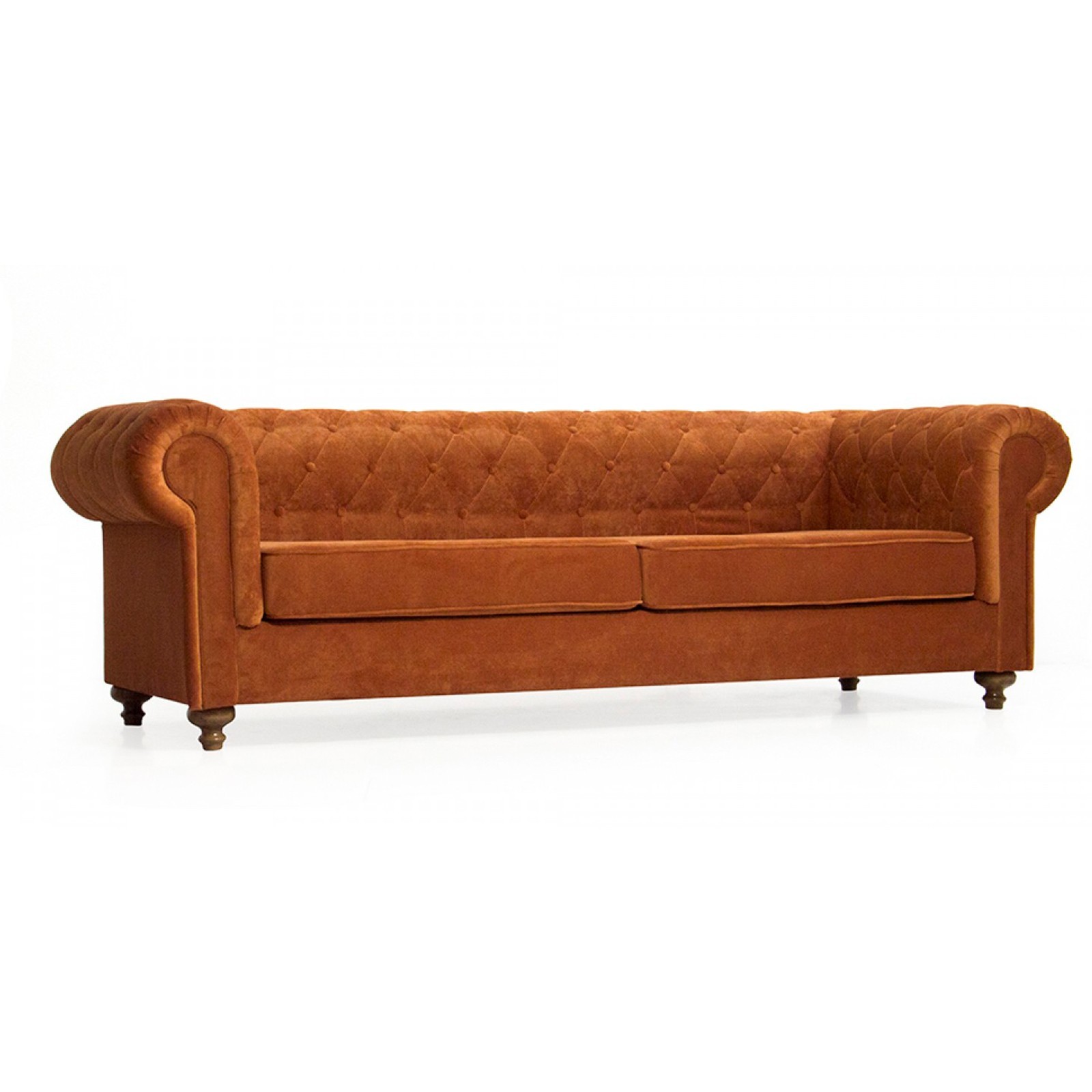 

Прямой диван Chester York 3 Seater Оранжевый 99х244 см 141108_2