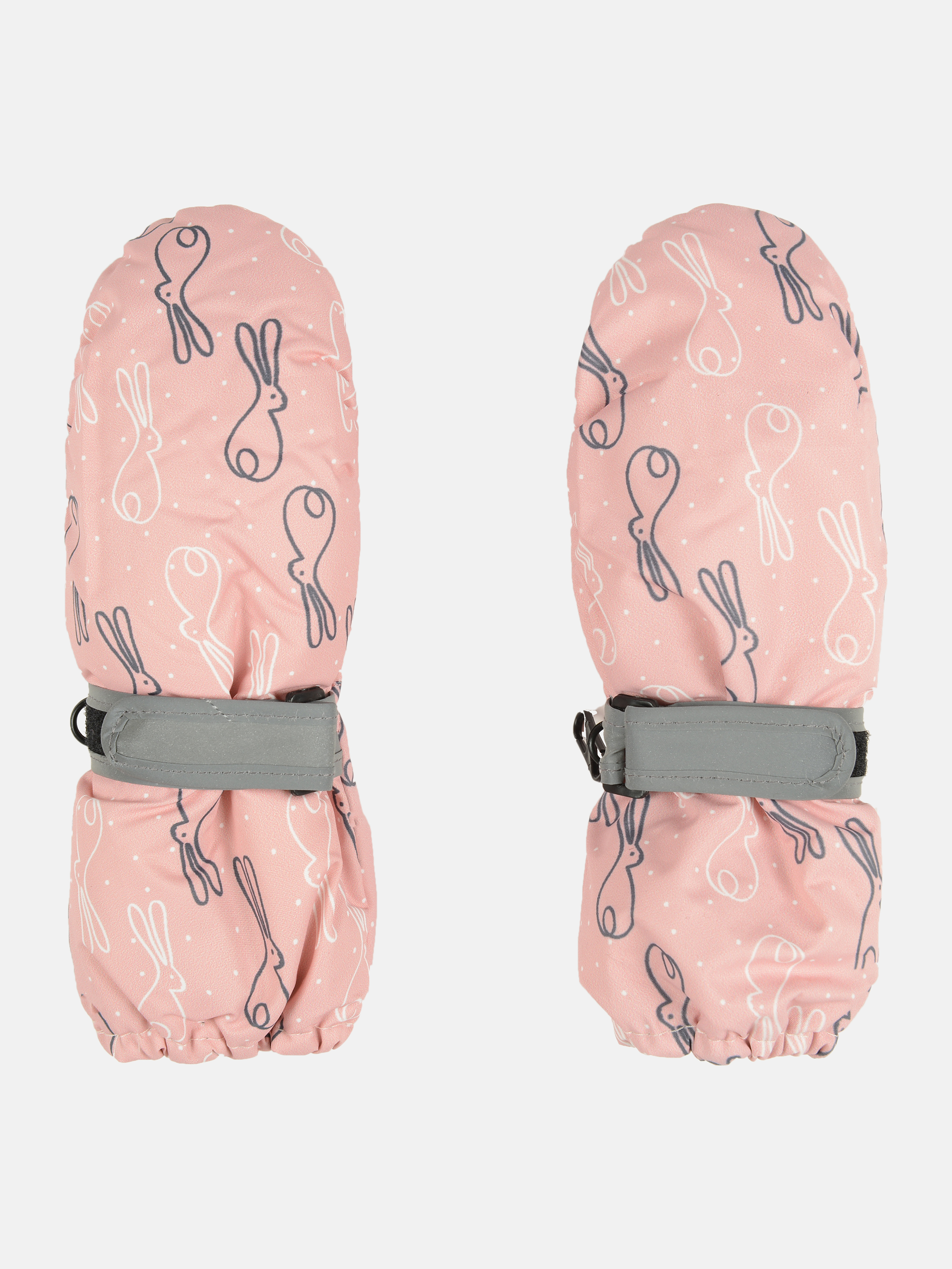 

Зимние варежки YO! RN-085/1P/G 14 Розовый/Заяц
