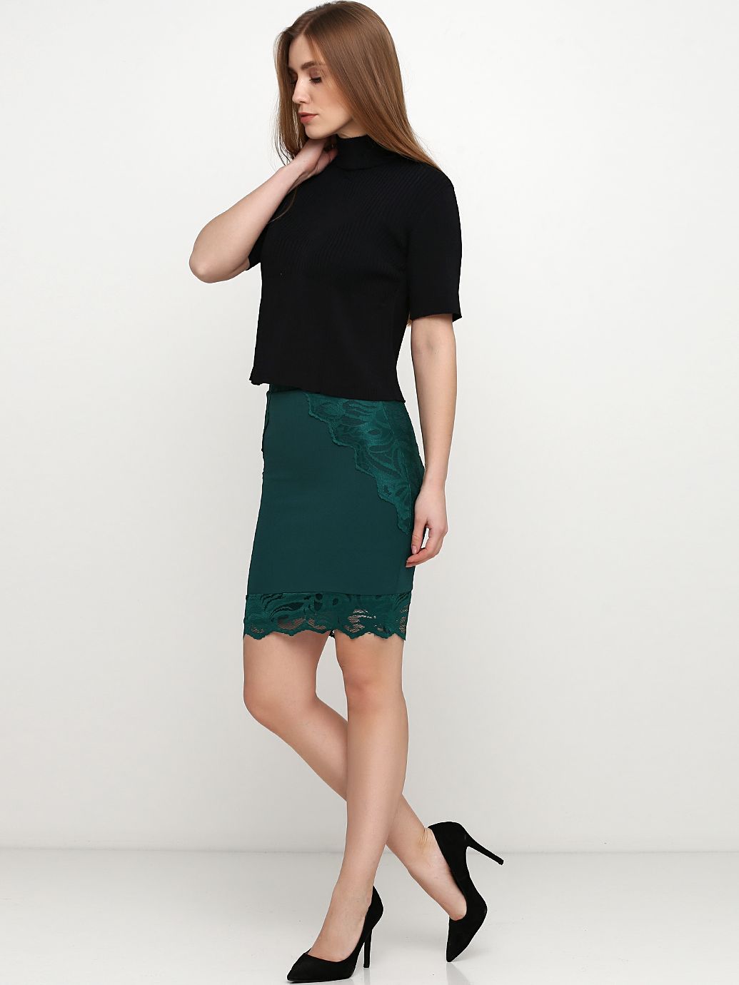 

Юбка H&M 4353164 32 Изумрудная
