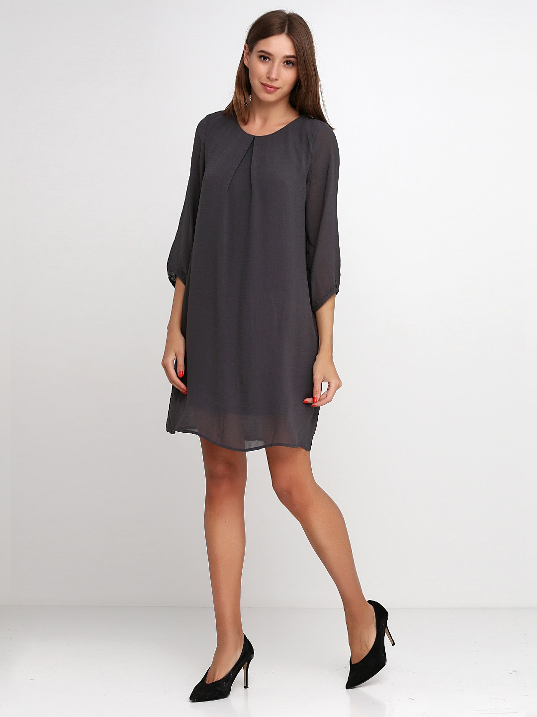 

Платье H&M 3437213 34 Серое