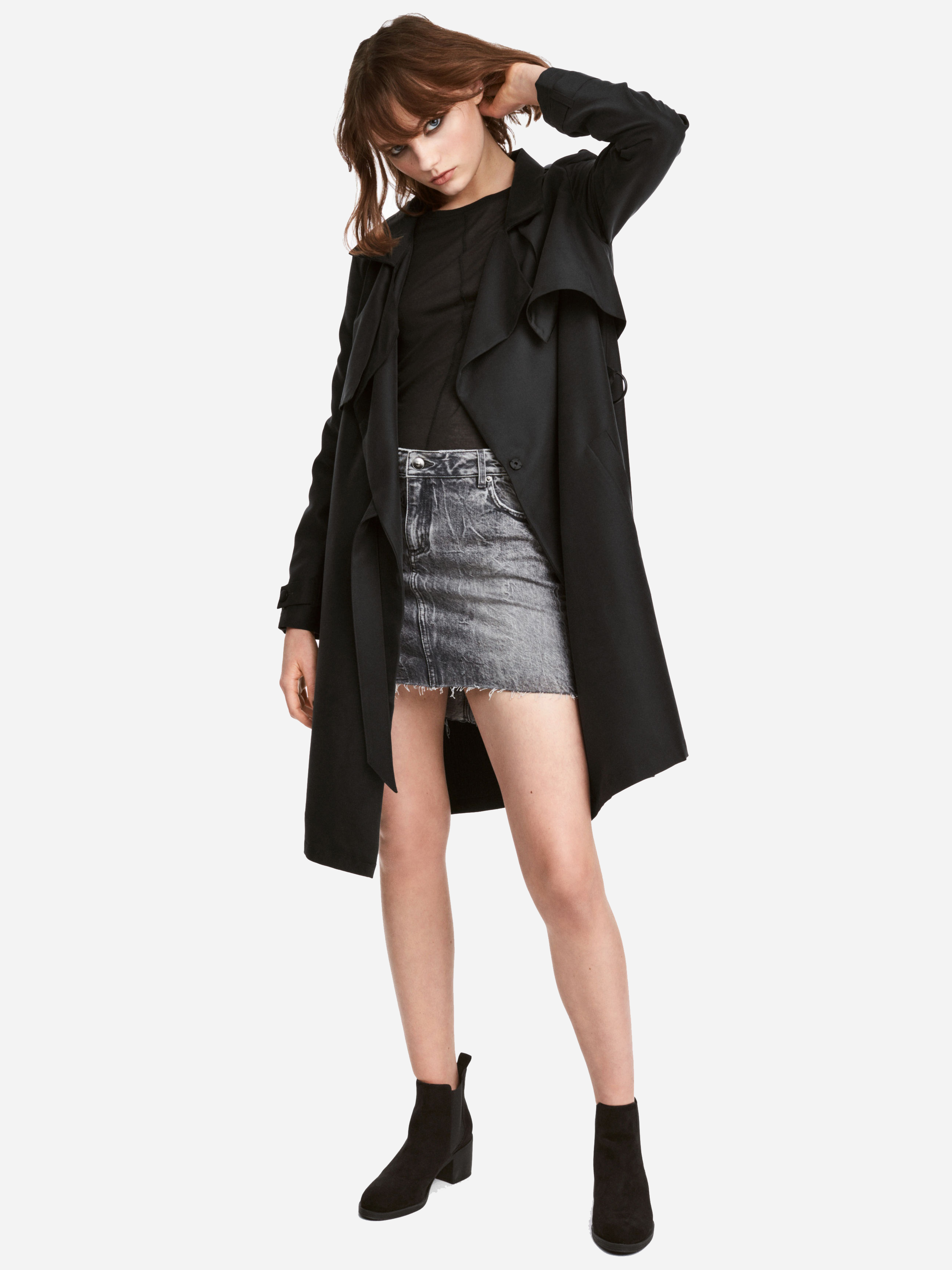 

Тренч H&M 4464825 34 Черный