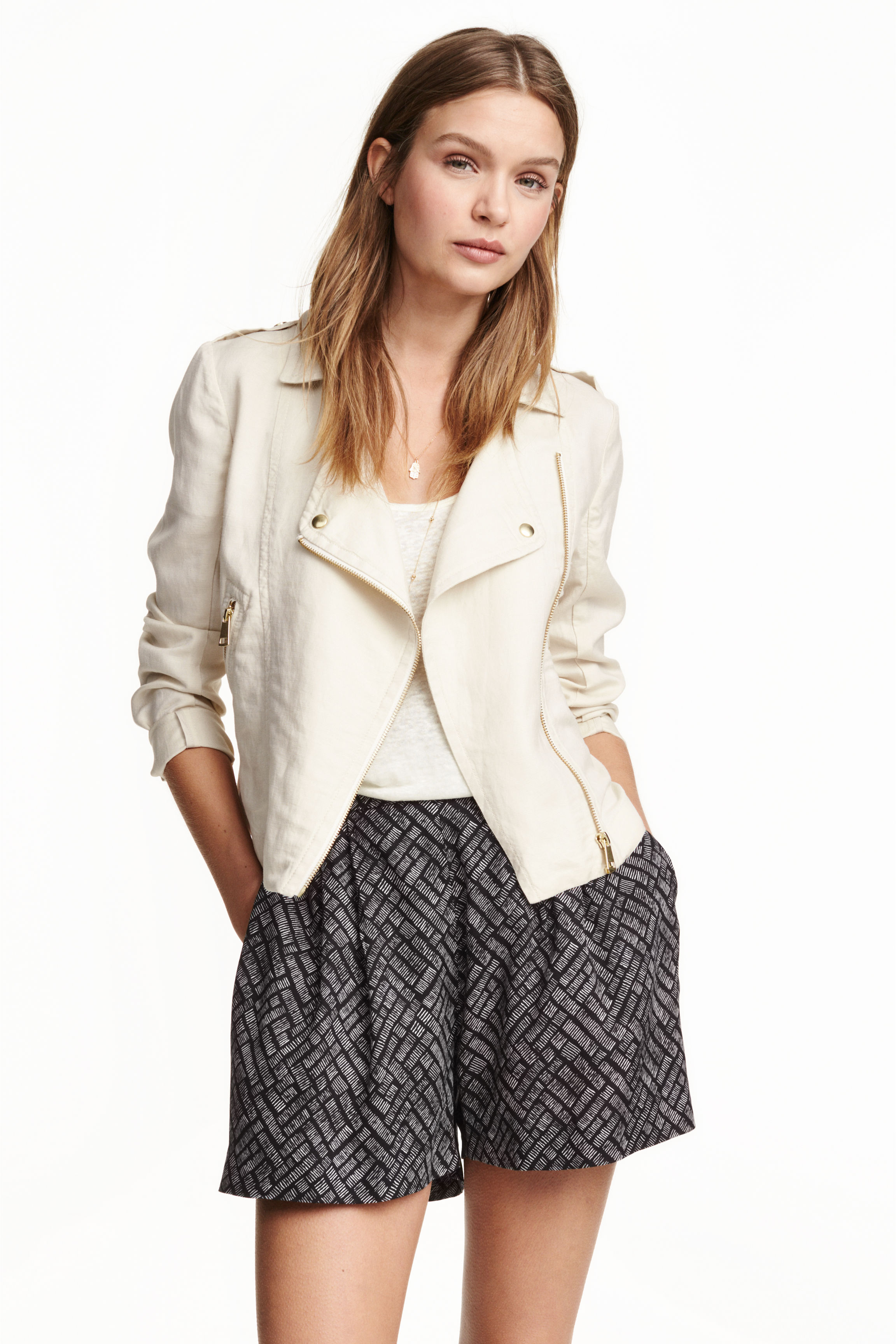 

Куртка H&M 3802843 34 Бежевая