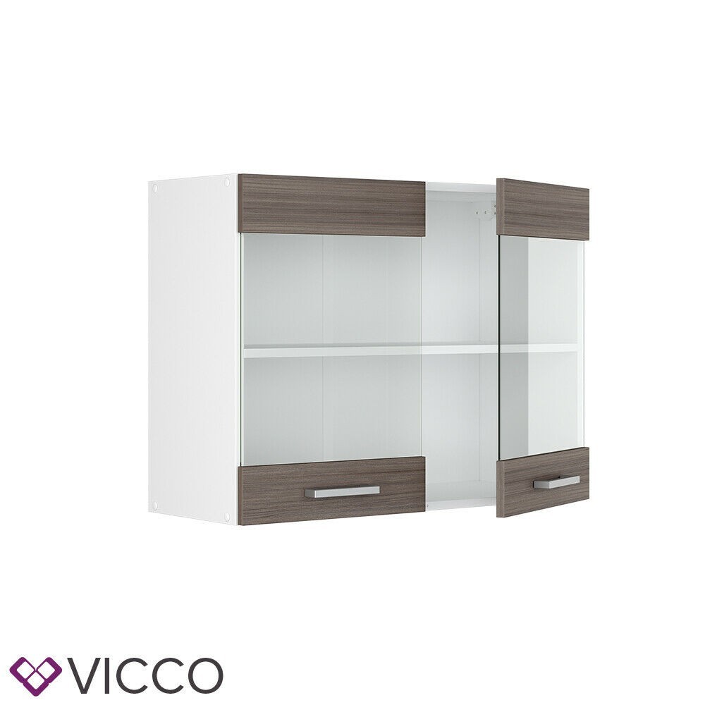 

Кухонный стеклянный шкаф, модуль Vicco 80х31, даккар