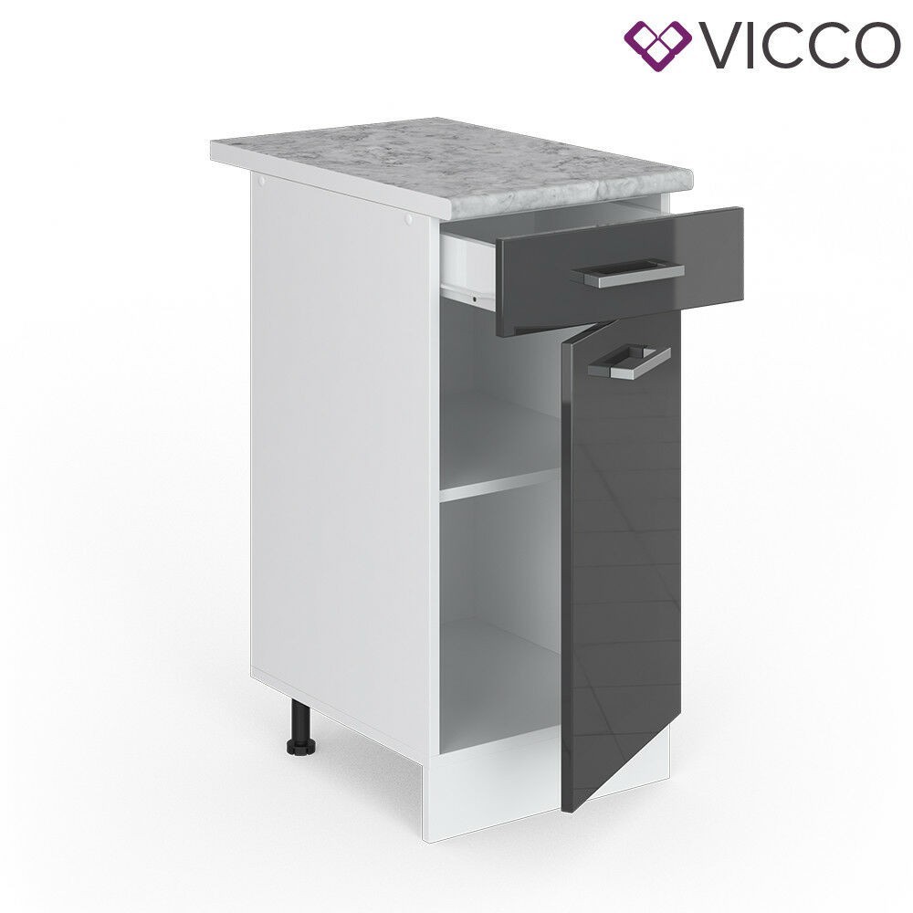 

Нижняя кухонная тумба, модуль Vicco 40х46, антрацит