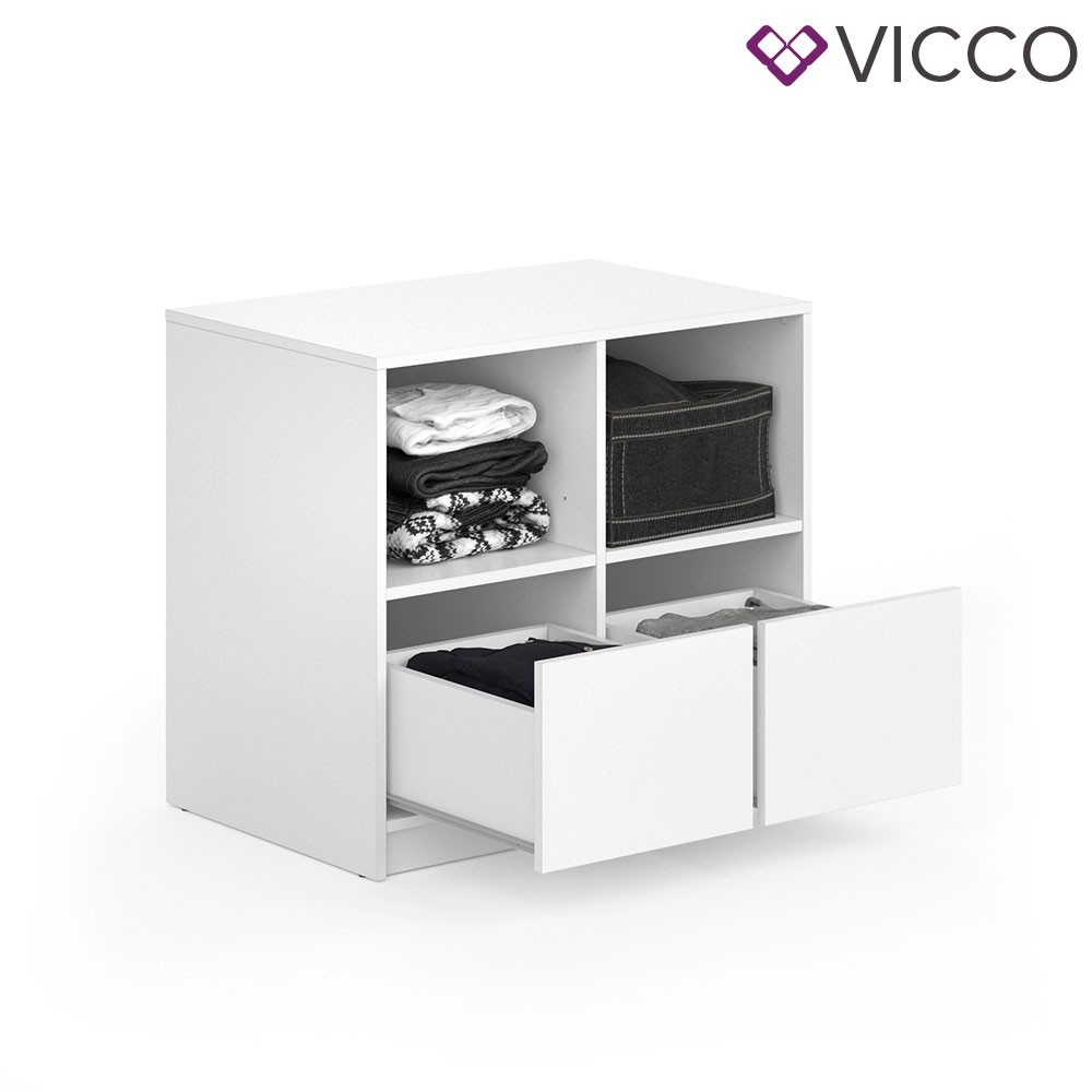 

​Комод для гардероба Vicco Visit, 4 отделения, белый