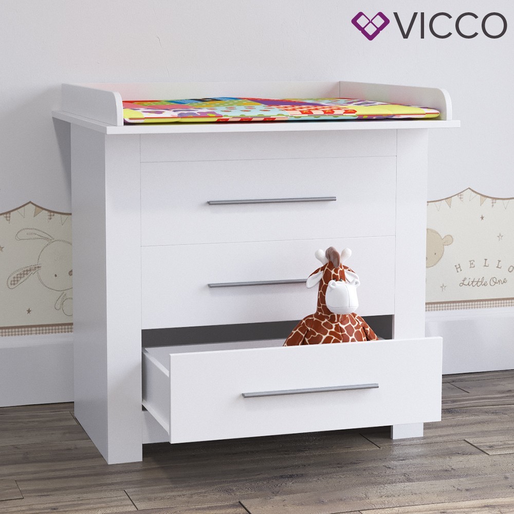 

Комод с пеленатором Vicco Miro, белый