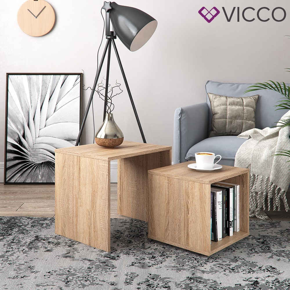 

Журнальный столик набор Vicco Power Duo, сонома