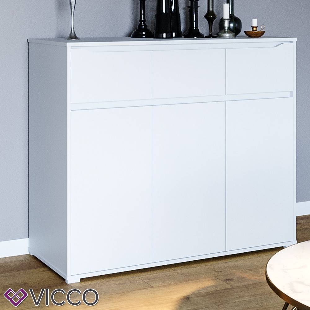

Универсальный комод Vicco Ruben 120х101, белый