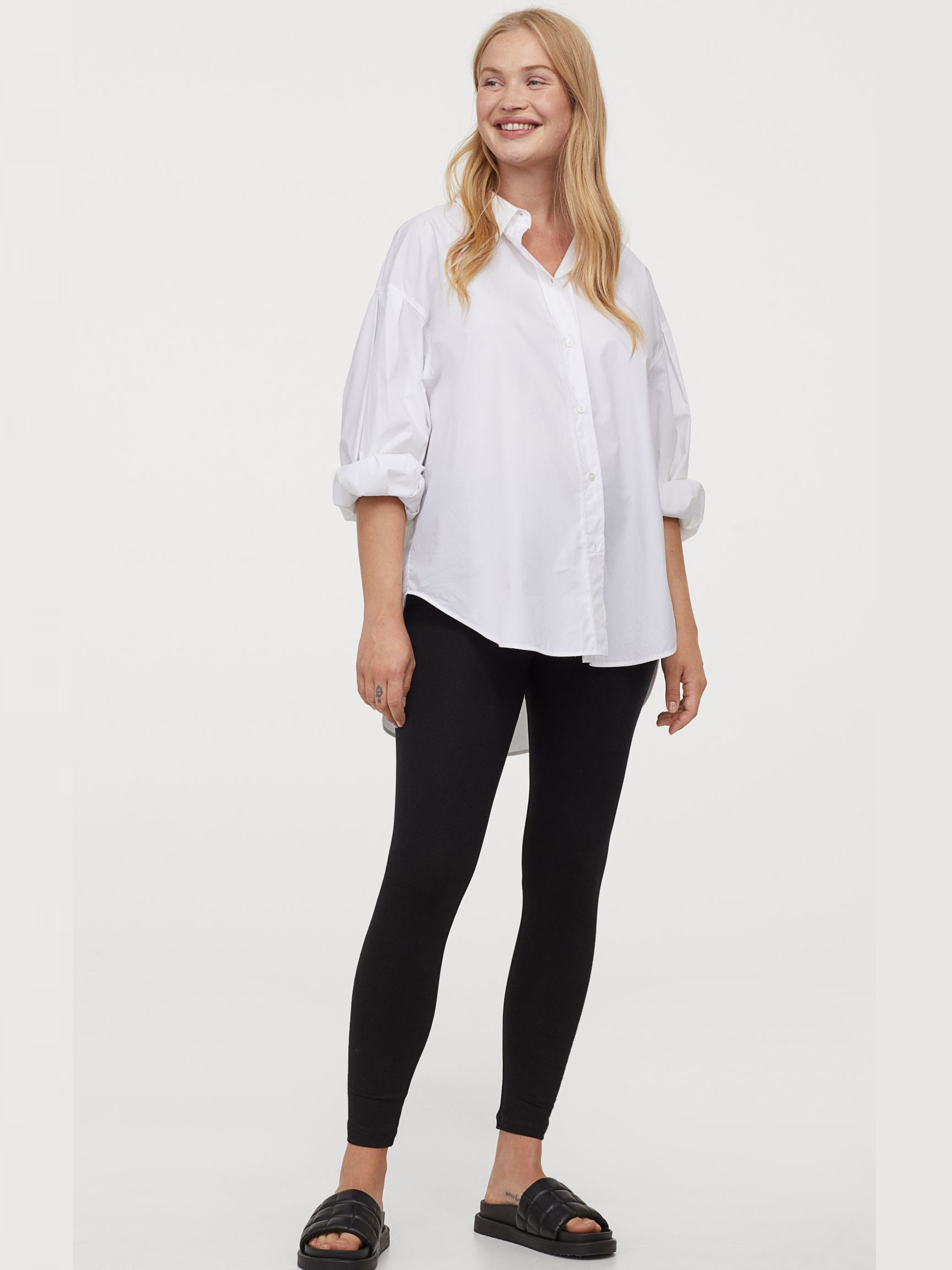 

Лосины для беременных H&M Mama 0835655-1 L Черные