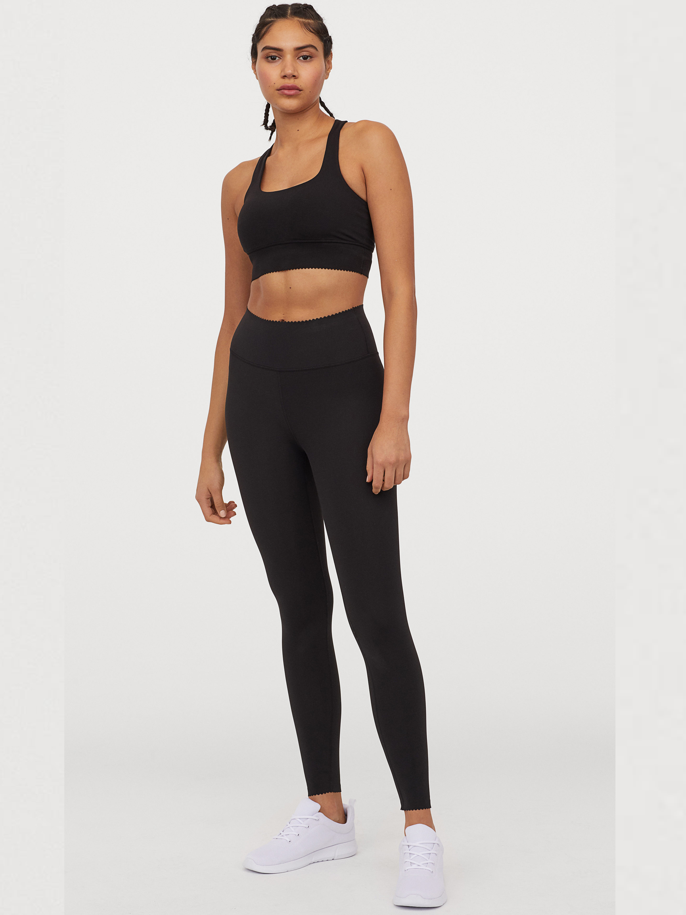 

Леггинсы H& Sport 0769748-1  Черные, Леггинсы H&M Sport 0769748-1 M Черные