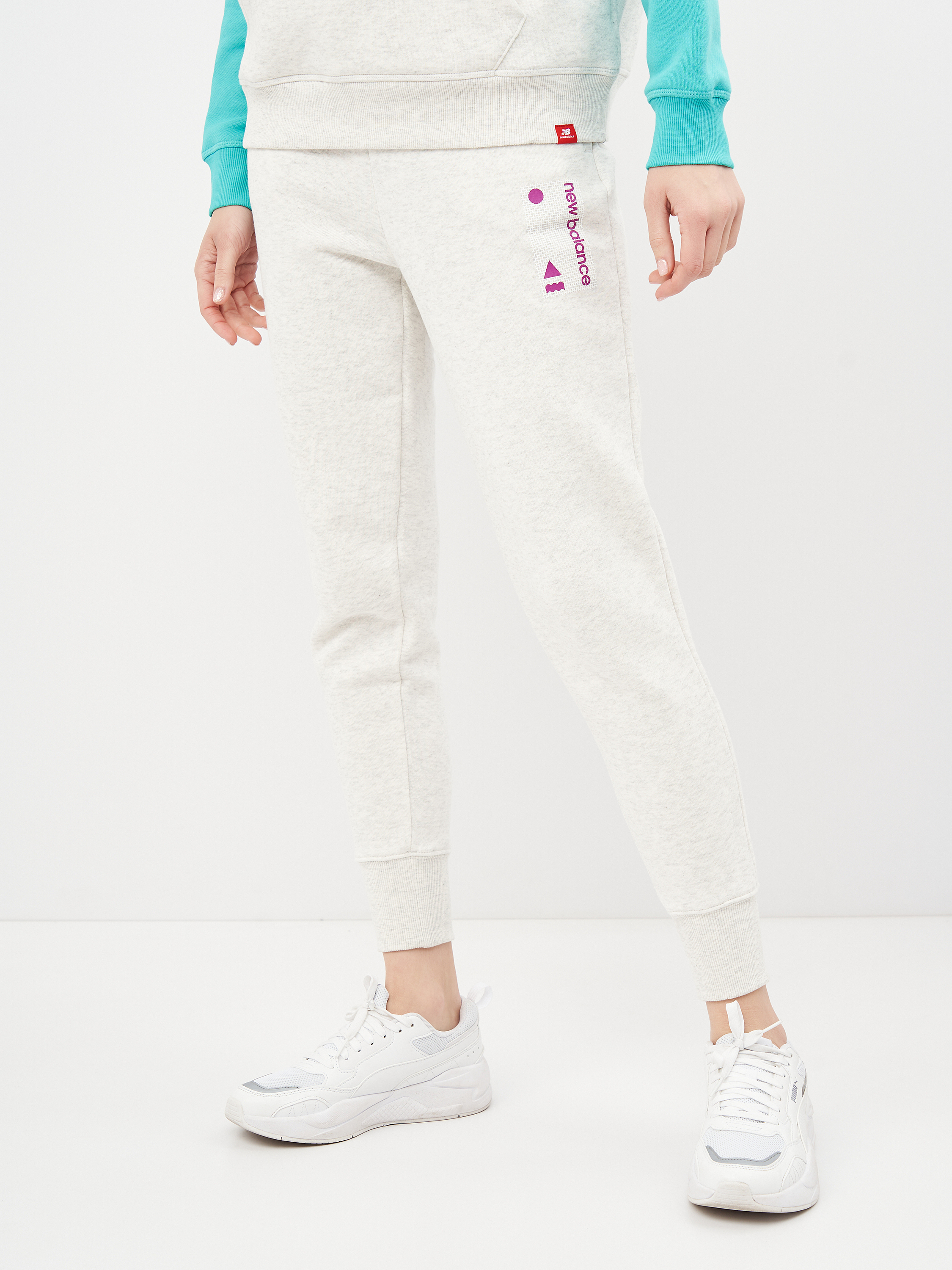 

Спортивные штаны New Balance Essentials Terrain Fleece WP03519SAH L Молочные