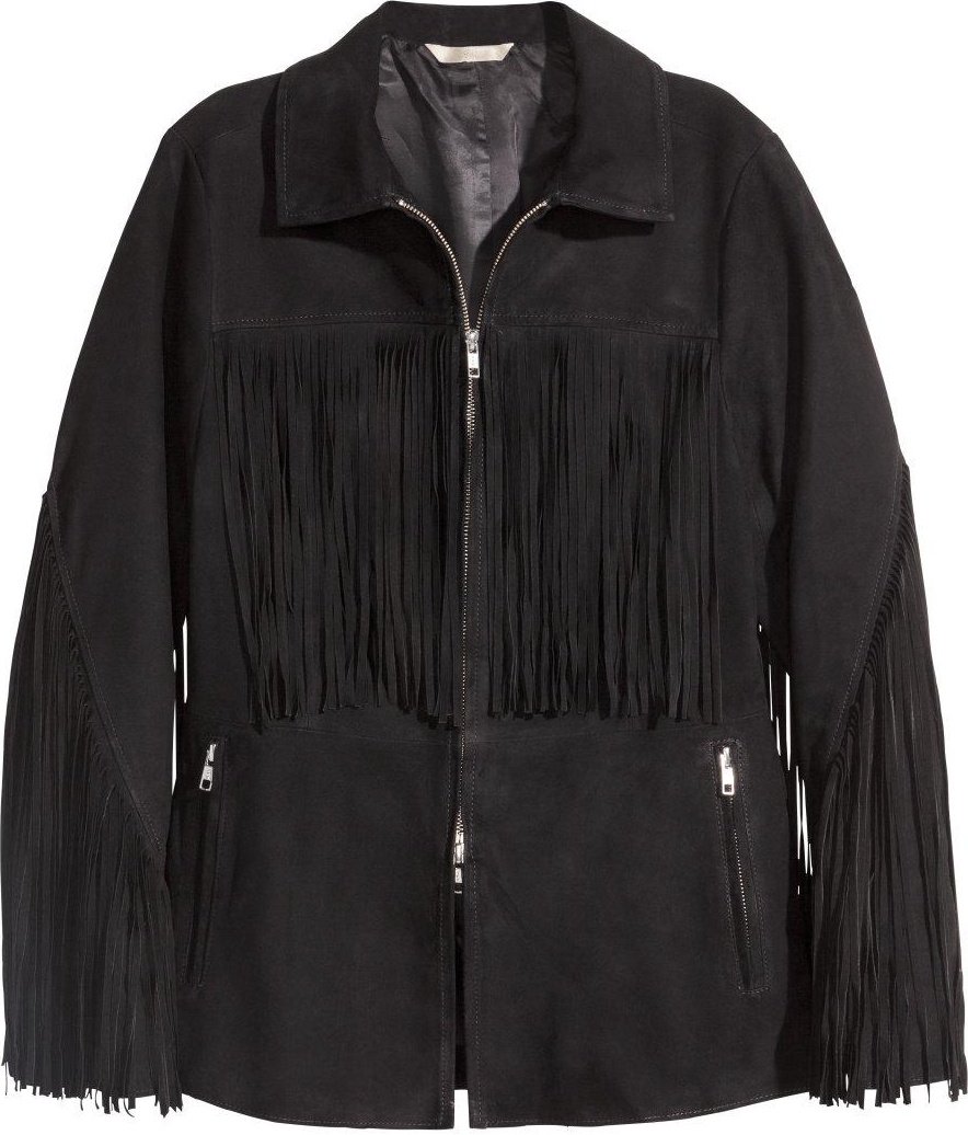 

Куртка замшевая H&M 0326816-2 36 Черная