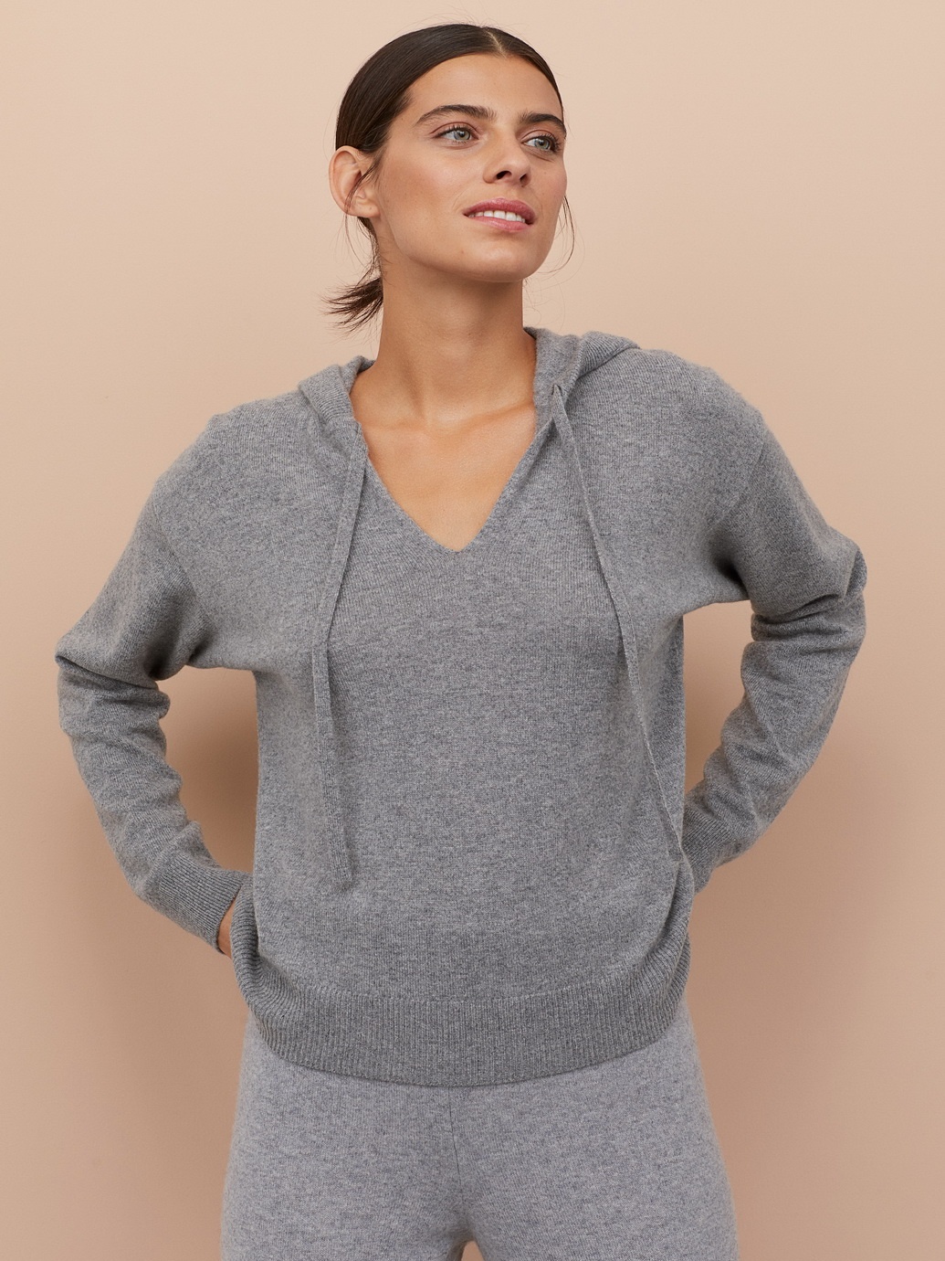 

Худи H&M 0791624-0 S Серое