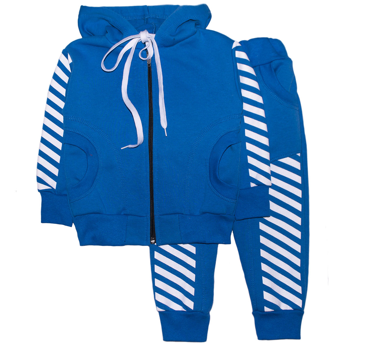 

Спортивный костюм Малыш Style Полоска КС-08 122-128 см Синий
