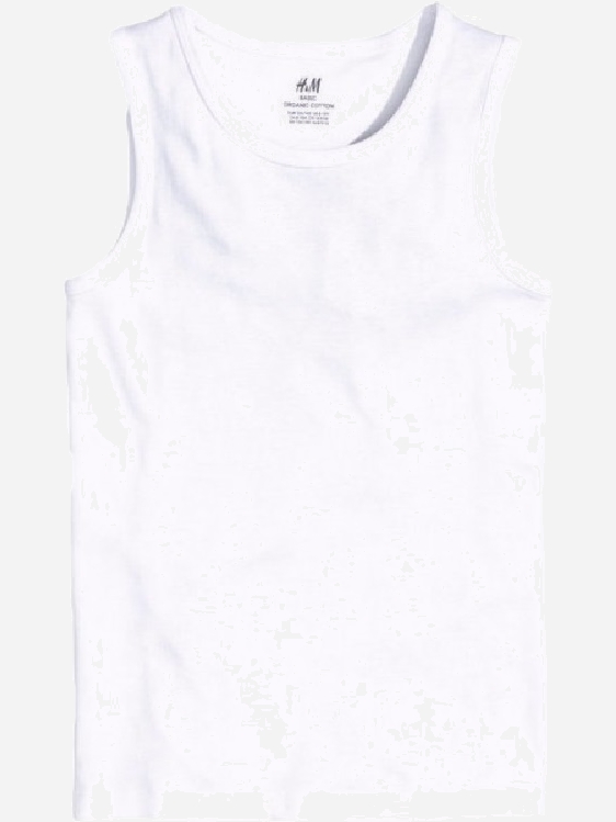 

Майка H&M 0403448 146-152 см Белая