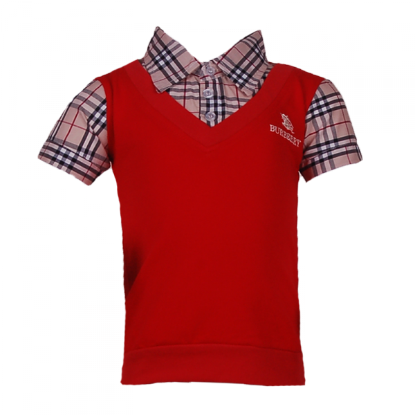 

Рубашка с имитацией жилета 6 лет (116 см) B 30029-red красный цвет