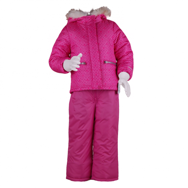 

Зимний костюм для девочки 1 год (76 см) O 70054-pink малиновый цвет
