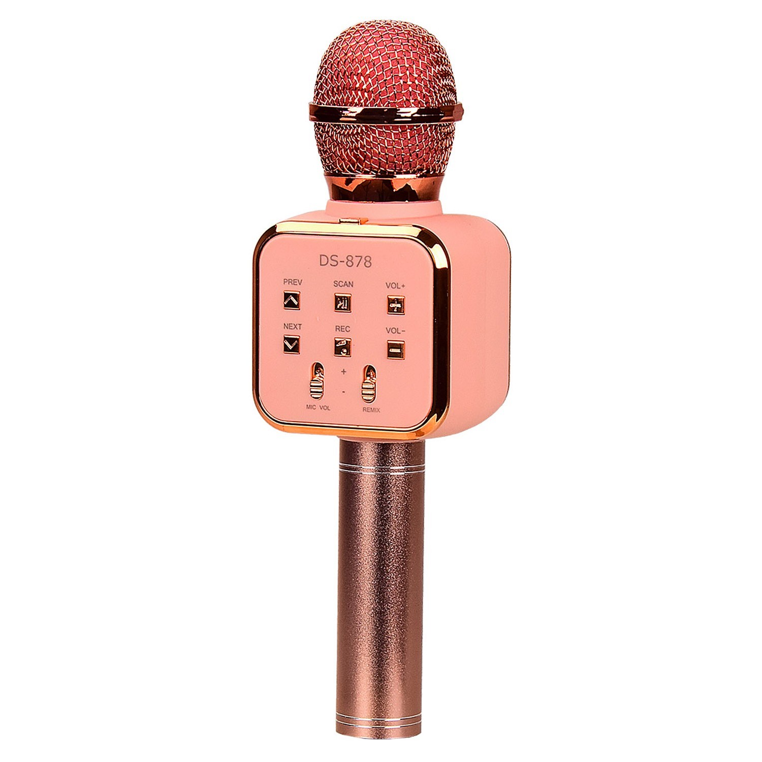 

Микрофон караоке Детский микрофон Speaker Rose-Gold DS-878