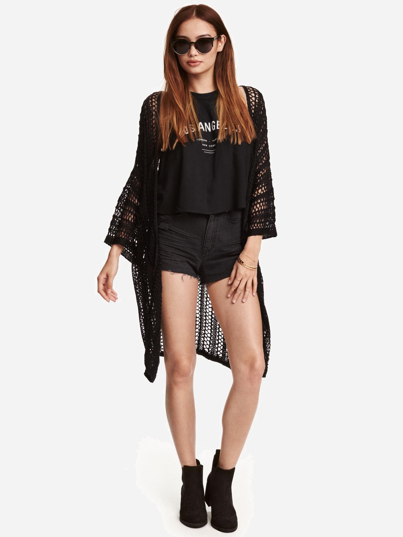

Кардиган H&M 3952234-AAAD S Черный
