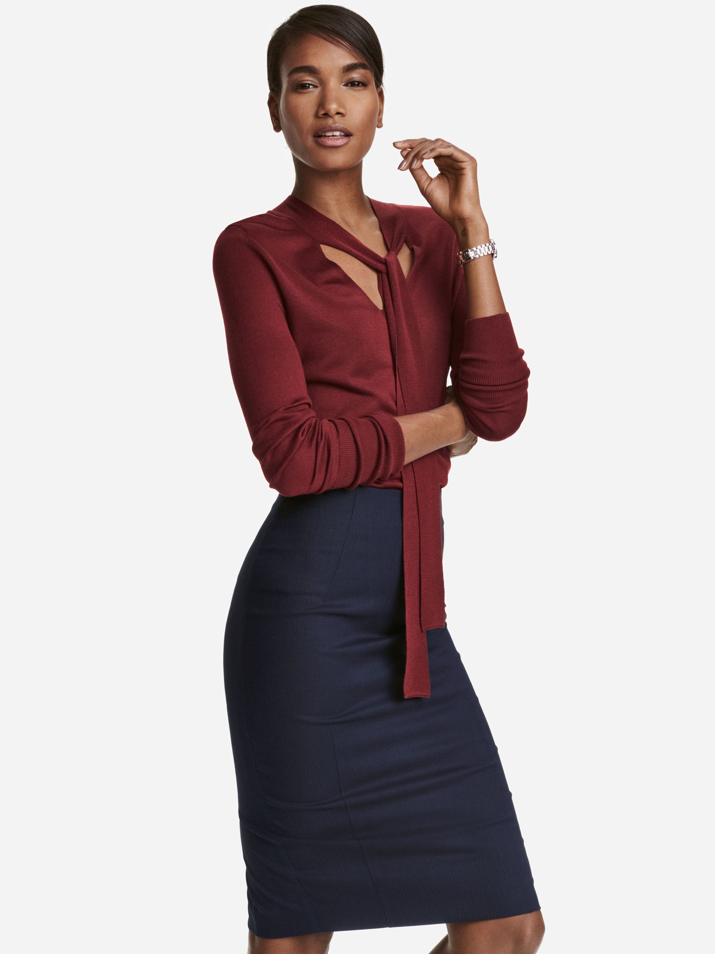 

Блузка H&M 4091894-ACUK  Бордовая, Блузка H&M 4091894-ACUK S Бордовая