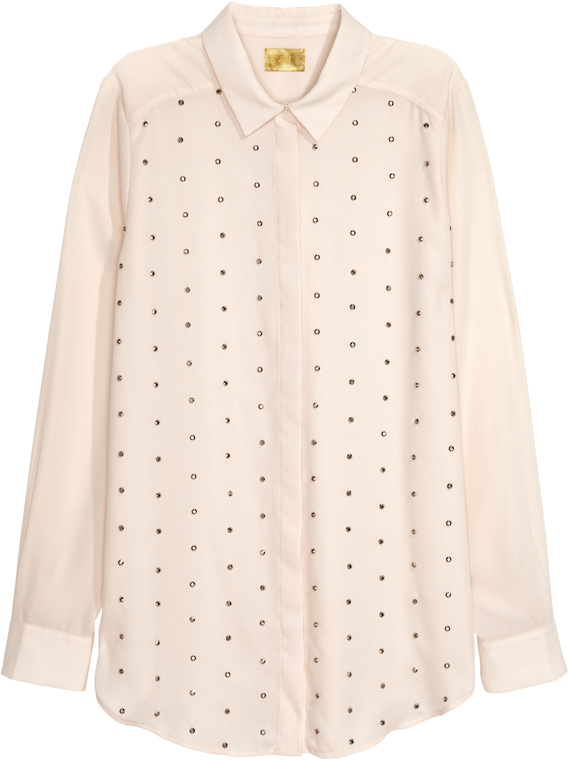 

Блузка H&M 5708696-ACAD 34 Бежевая с серебристым
