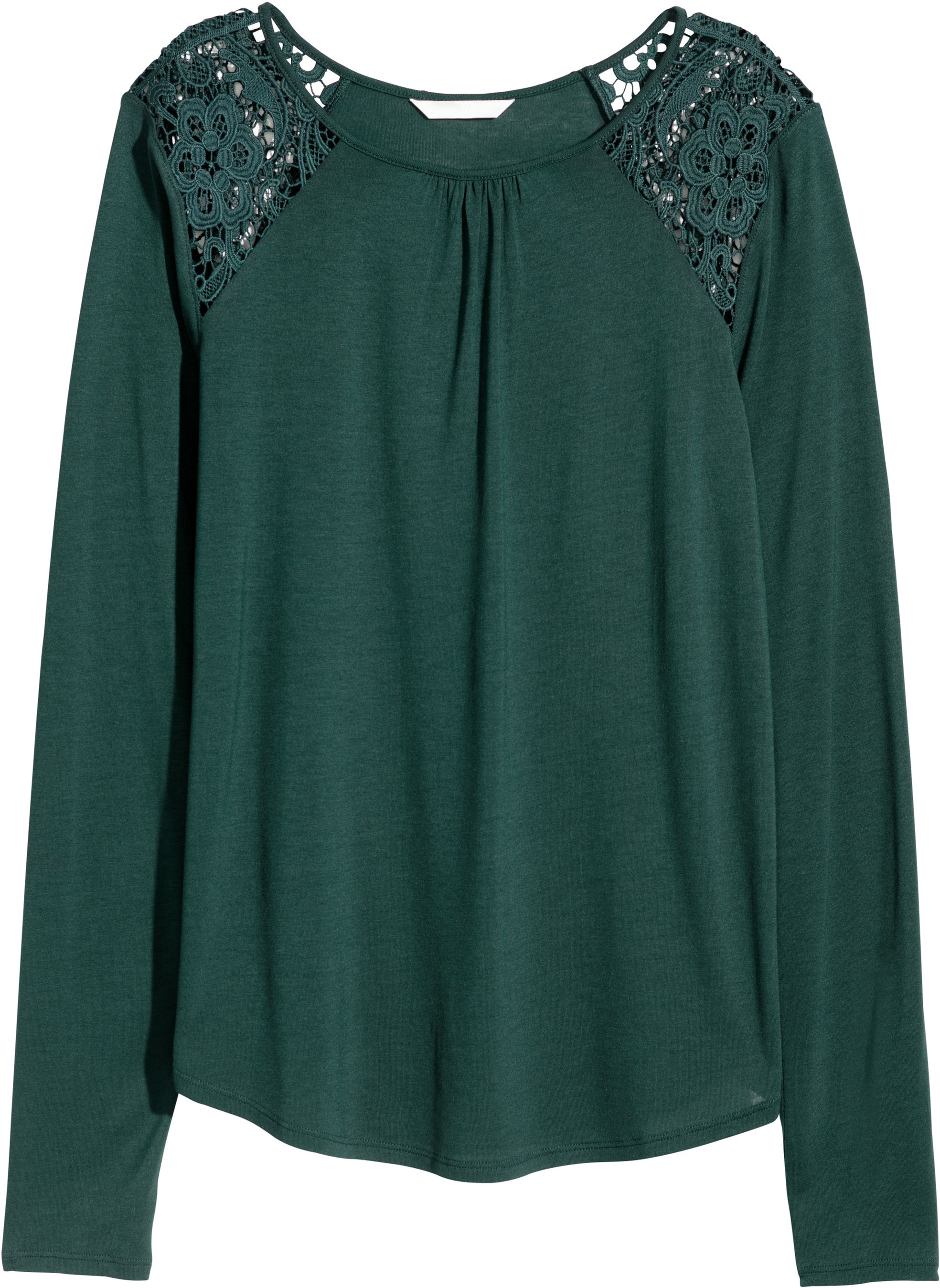 

Лонгслив H&M 6140996-ACXO XS Темно-зеленый