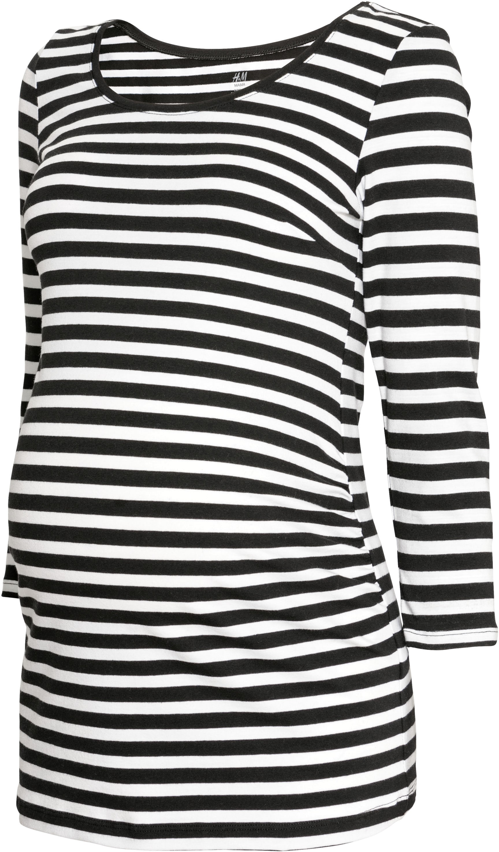 

Лонгслив для беременных H&M 6179037-AAMY XS Черный с белым
