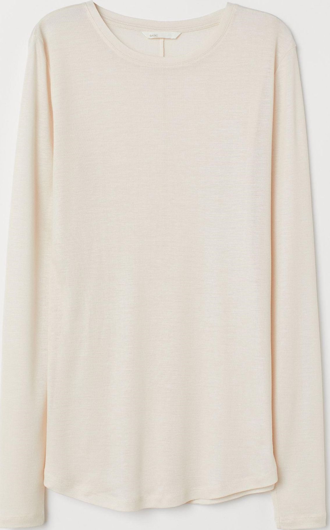 

Лонгслив H&M 7170669-ACWJ M Светло-бежевый