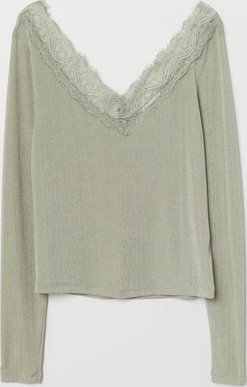 

Пуловер H&M 6151419-ACUW L Зеленый