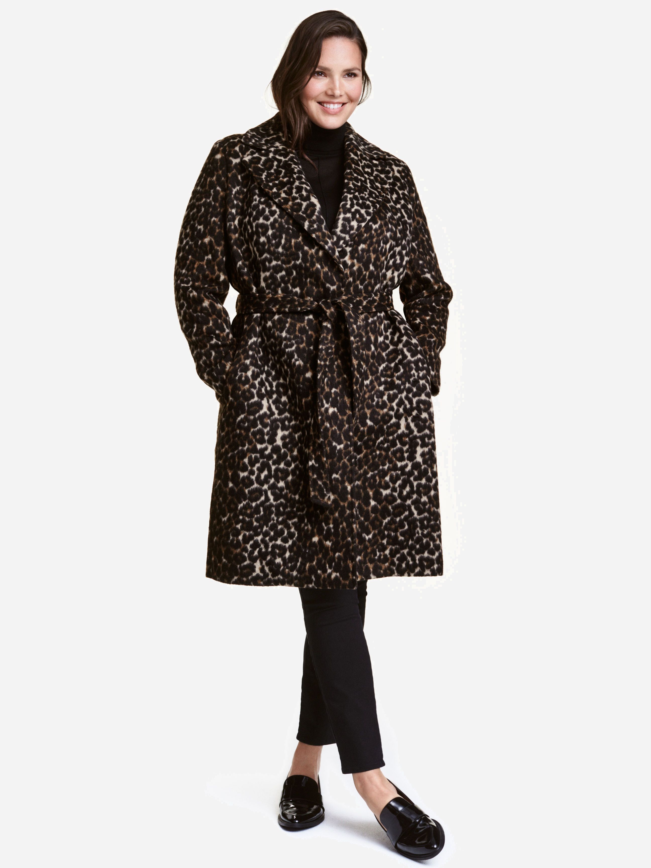 

Пальто H&M 4062074-AAON 50 Леопардовое
