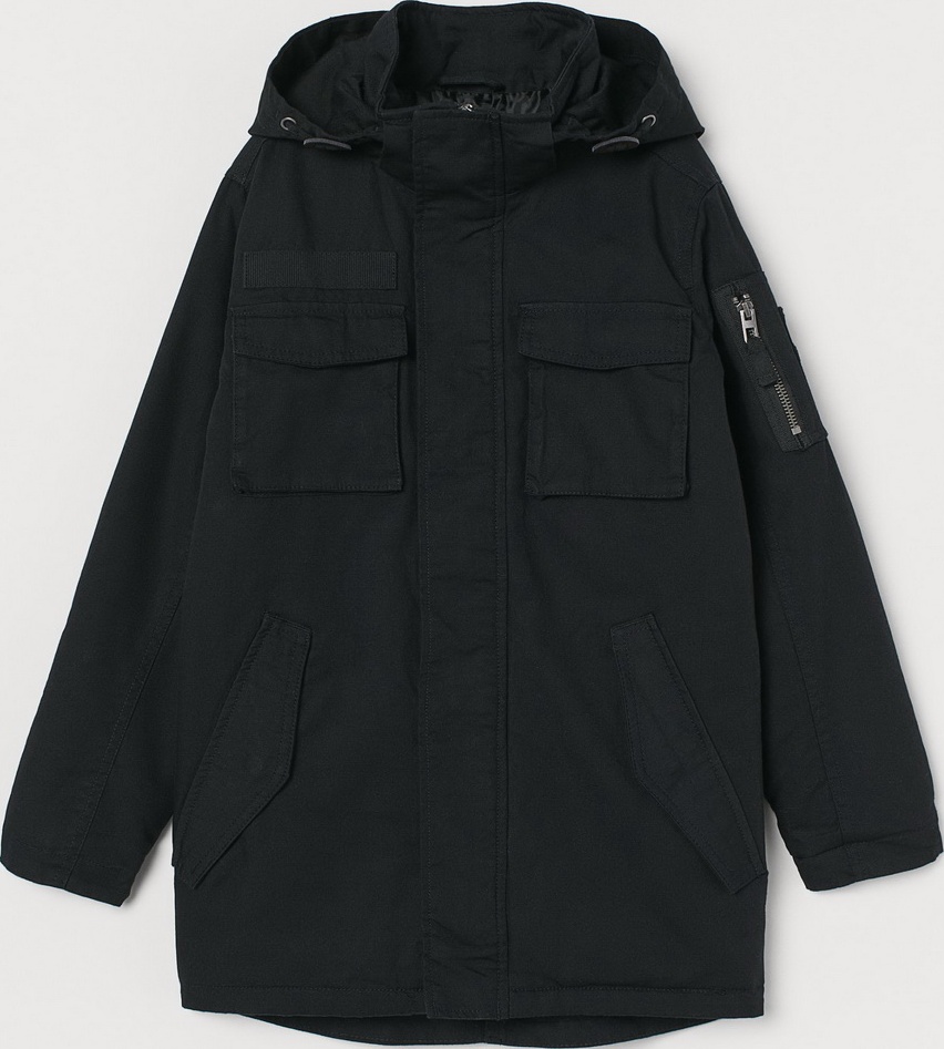

Парка H&M 0759945 134 см Черная (2000001735749)