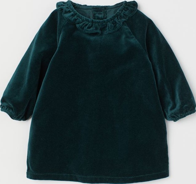 

Платье H&M 0789189 86 см Темно-зеленое